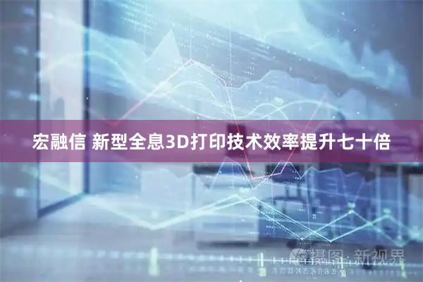 宏融信 新型全息3D打印技术效率提升七十倍